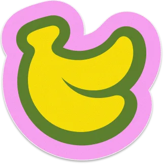 BananaSplit app sticker - Split bills with friends easily
