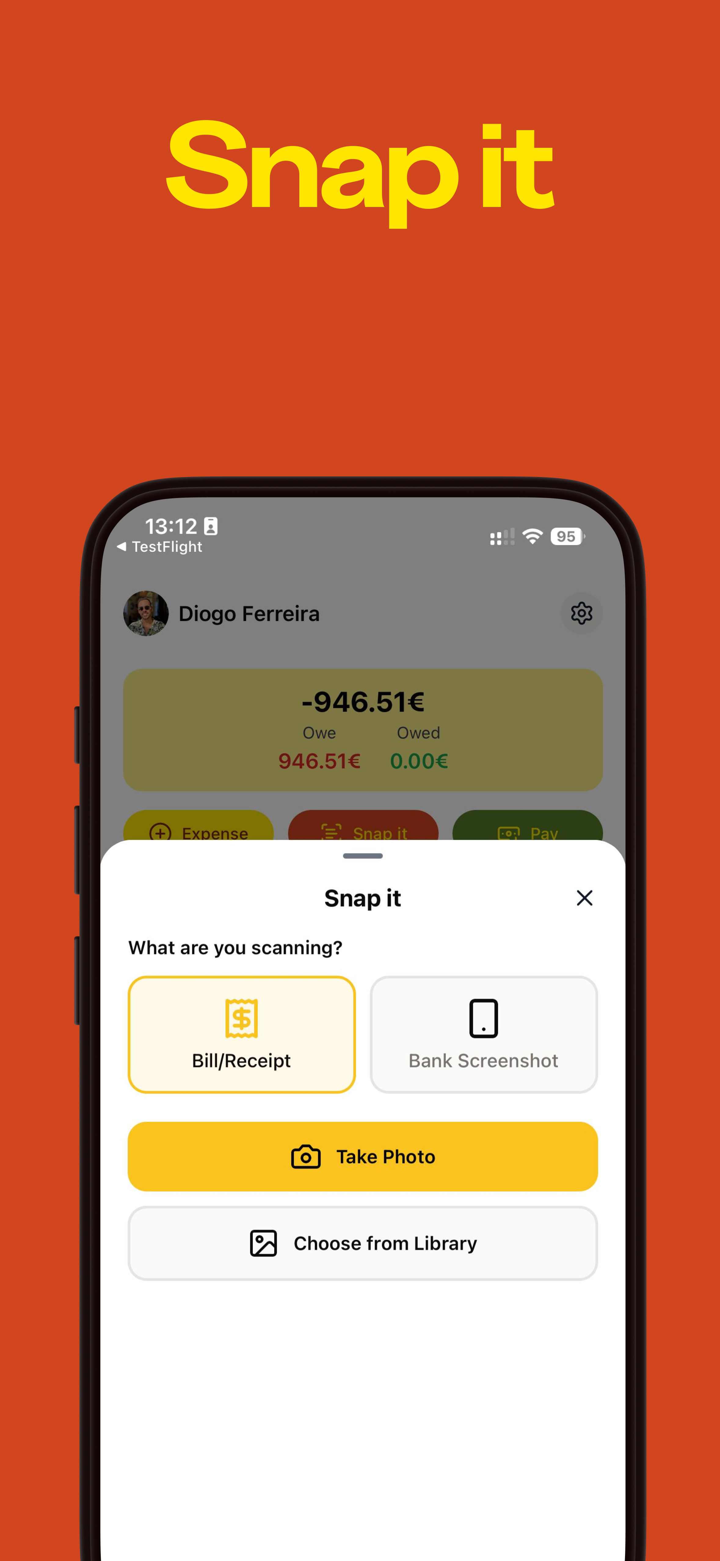 Feature screenshot 3: Snap It