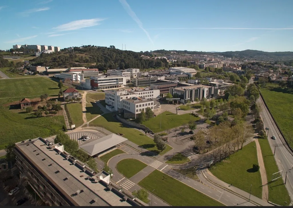 UMinho's Gualtar campus in Braga, from above