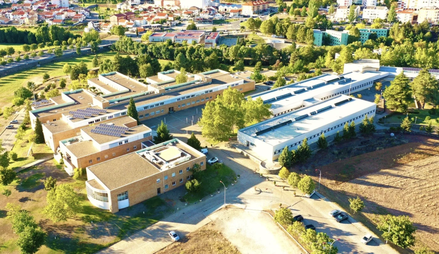 Aerial view of UPB's Santa Apolónia campus in Bragança